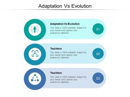 Adaptation vs evolution ppt powerpoint presentation summary slideshow cpb
