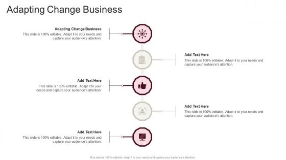Adapting Change Business About Future In Powerpoint And Google Slides Cpb
