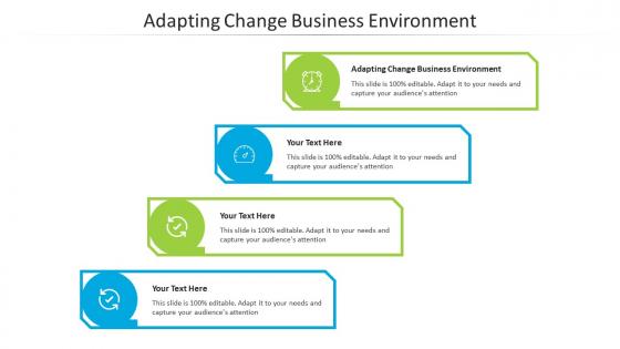 Adapting change business environment ppt powerpoint presentation infographics cpb