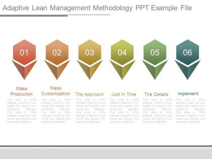 Adaptive lean management methodology ppt example file