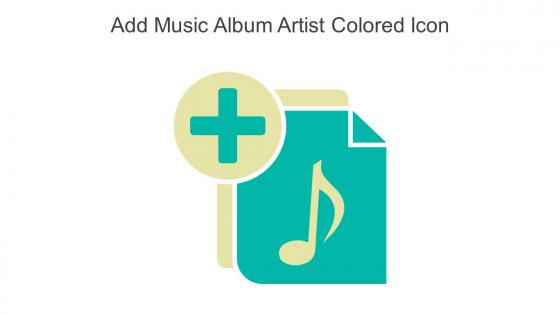 Add Music Album Artist Colored Icon In Powerpoint Pptx Png And Editable Eps Format