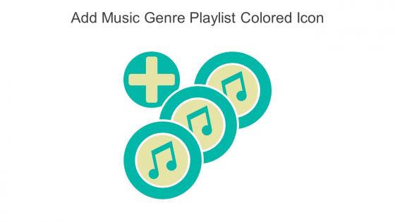 Add Music Genre Playlist Colored Icon In Powerpoint Pptx Png And Editable Eps Format