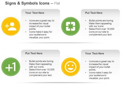 Add person pages plus one mood ppt icons graphics