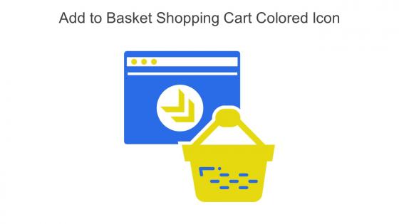 Add To Basket Shopping Cart Colored Icon In Powerpoint Pptx Png And Editable Eps Format