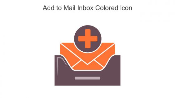 Add To Mail Inbox Colored Icon In Powerpoint Pptx Png And Editable Eps Format