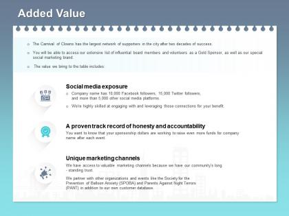 Added value accountability ppt powerpoint presentation outline demonstration