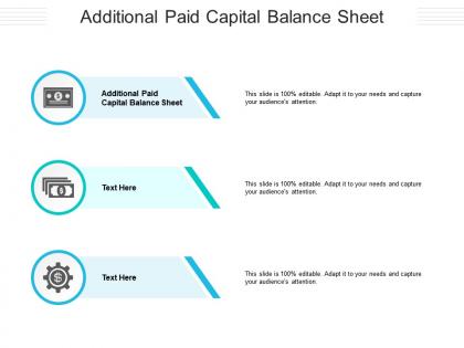 Additional paid capital balance sheet ppt powerpoint presentation layouts topics cpb