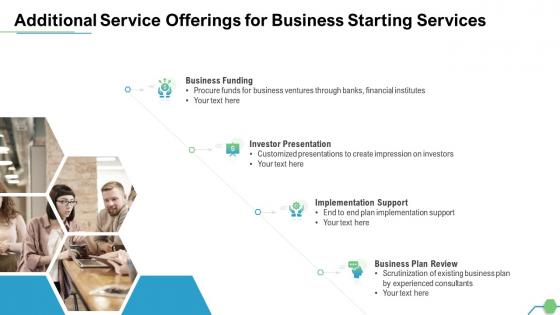 Additional Service Offerings For Business Starting Services Ppt Slides Deck