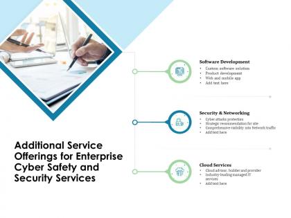 Additional service offerings for enterprise cyber safety and security services ppt templates
