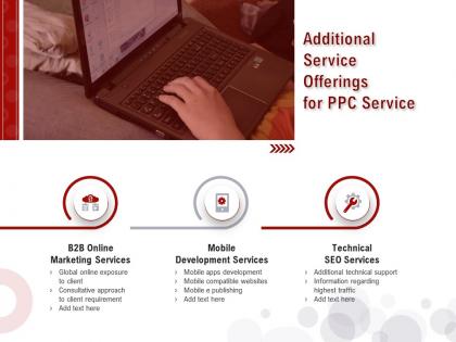 Additional Service Offerings For PPC Service Ppt Powerpoint Presentation