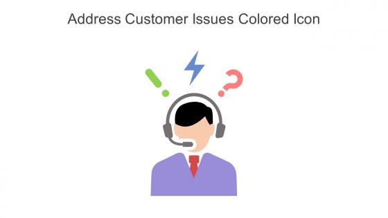Address Customer Issues Colored Icon In Powerpoint Pptx Png And Editable Eps Format