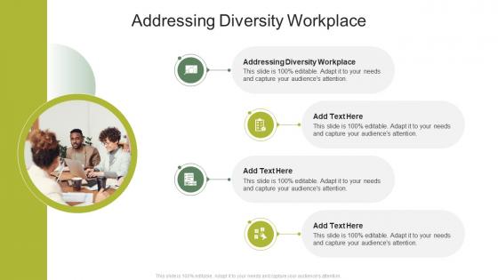 Addressing Diversity Workplace In Powerpoint And Google Slides Cpb