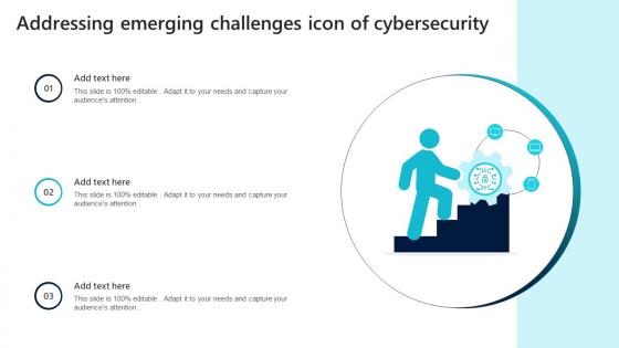 Addressing Emerging Challenges Icon Of Cybersecurity