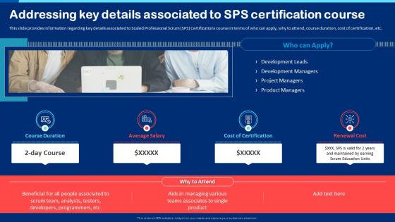 Addressing Key Details Associated To SPS Certification Course Collection Of Scrum Certificates