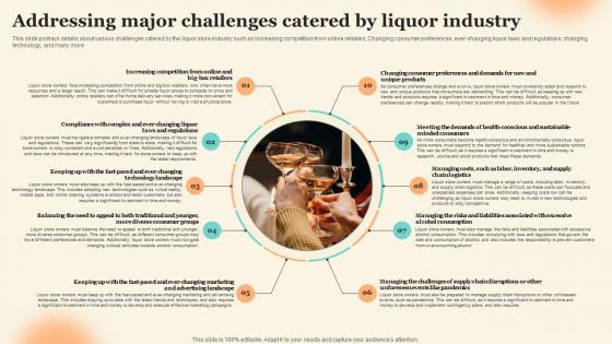 Addressing Major Challenges Catered By Liquor Industry Discount Liquor Store Business Plan BP SS