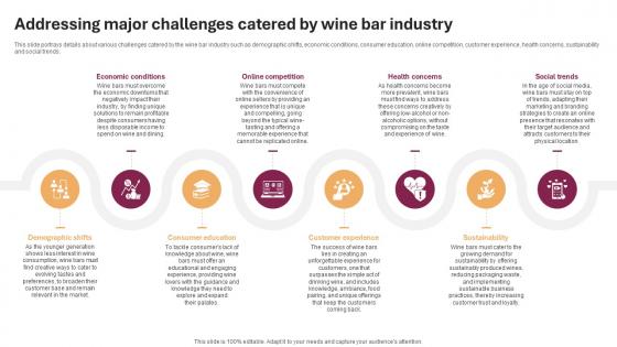 Addressing Major Challenges Wine And Cocktail Bar Business Plan BP SS