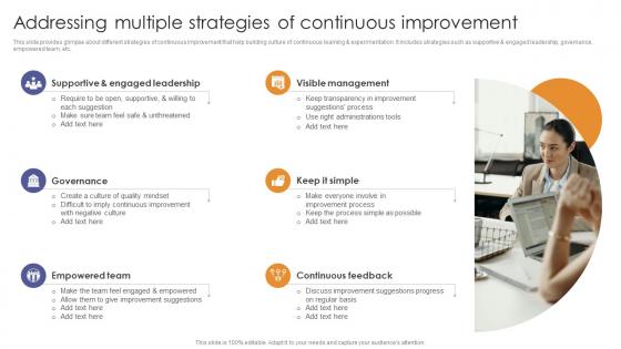Addressing Multiple Strategies Of Continuous Improvement Enabling Flexibility And Scalability