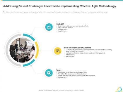 Addressing present challenges faced agile in bid projects development it