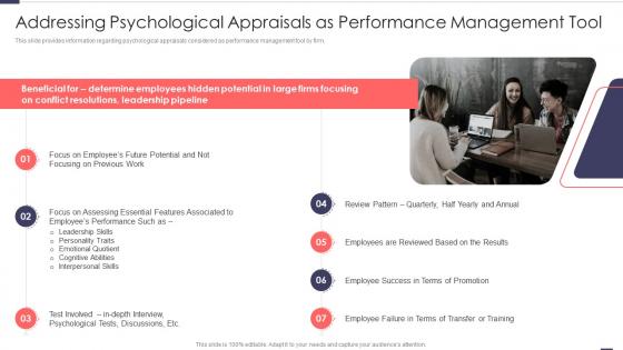 Addressing Psychological Appraisals As Performance Improved Workforce Effectiveness Structure