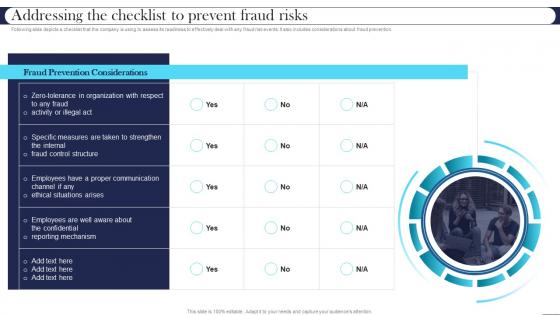 Addressing The Checklist To Prevent Fraud Risks Best Practices For Managing