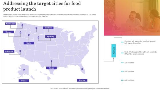 Addressing The Target Cities For Food Product Introducing New Product In Food And Beverage