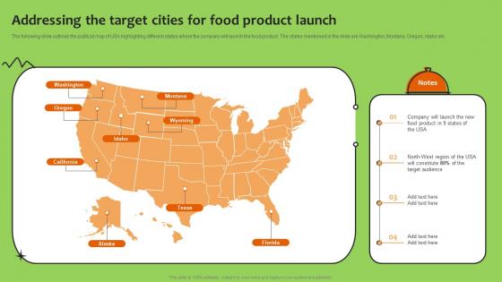 Addressing The Target Cities For Food Product Launch Promoting Food Using Online And Offline Marketing