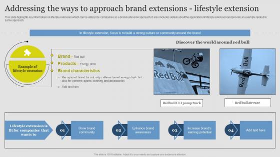 Addressing The Ways Approach Lifestyle Extension Guide Successful Brand Extension Branding SS