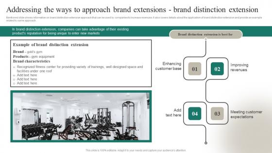 Addressing The Ways To Approach Brand Positioning A Brand Extension In Competitive Environment