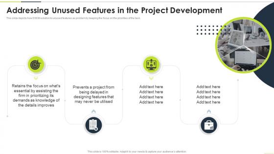 Addressing Unused Features In The Project Development DSDM Ppt Powerpoint Presentation