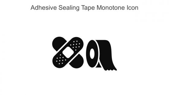Adhesive Sealing Tape Monotone Icon In Powerpoint Pptx Png And Editable Eps Format