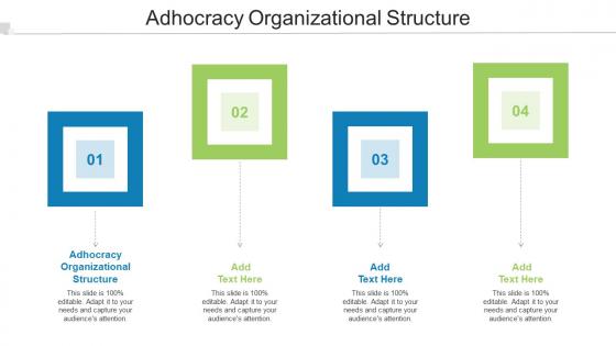 Adhocracy Organizational Structure In Powerpoint And Google Slides Cpb