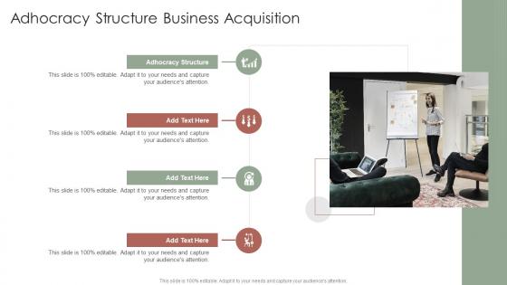 Adhocracy Structure Business Acquisition In Powerpoint And Google Slides Cpb