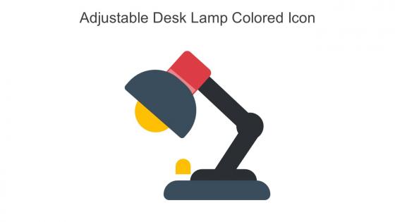 Adjustable Desk Lamp Colored Icon In Powerpoint Pptx Png And Editable Eps Format