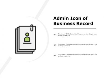 Admin icon of business record