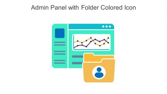 Admin Panel With Folder Colored Icon In Powerpoint Pptx Png And Editable Eps Format