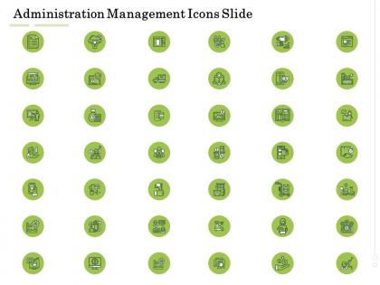 Administration management icons slide administration management ppt portrait