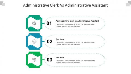 Administrative clerk vs administrative assistant ppt powerpoint presentation inspiration grid cpb