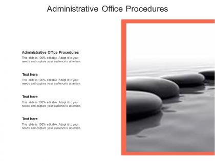 Administrative office procedures ppt powerpoint presentation icon ideas cpb