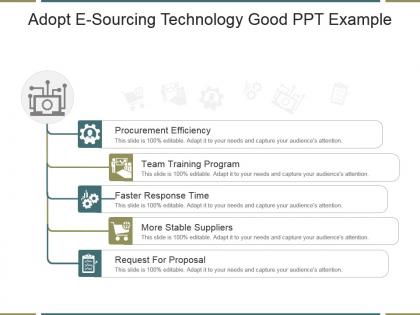 Adopt e sourcing technology good ppt example