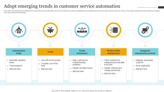 Adopt Emerging Trends In Customer Service Automation