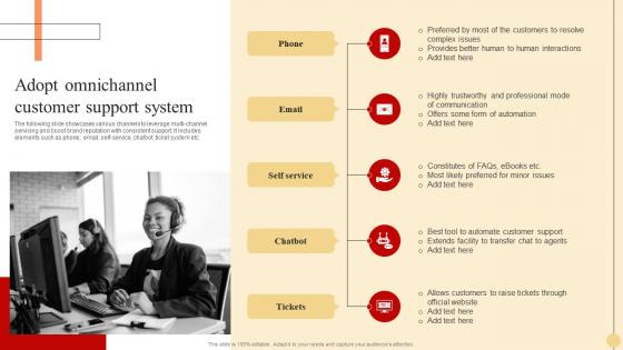 Adopt Omnichannel Customer Strategic Approach To Optimize Customer Support Services