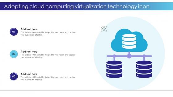 Adopting Cloud Computing Virtualization Technology Icon
