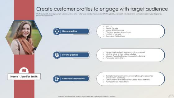 Adopting Integrated Marketing Create Customer Profiles To Engage With Target Audience MKT SS V