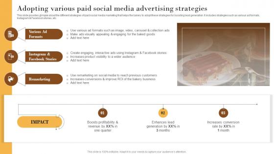 Adopting Various Paid Social Media Elevating Sales Revenue With New Bakery MKT SS V