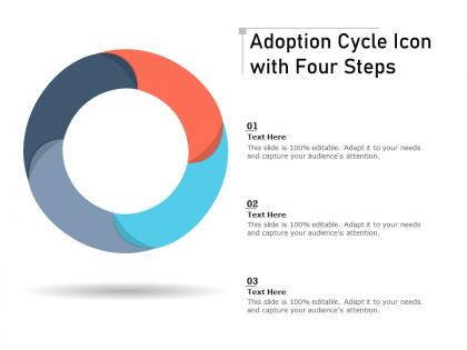 Adoption cycle icon with four steps