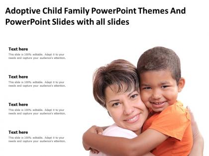 Adoptive child family powerpoint themes and powerpoint slides with all slides