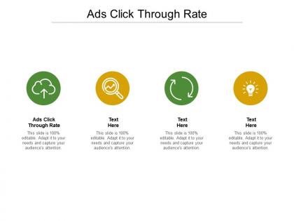 Ads click through rate ppt powerpoint presentation summary clipart cpb