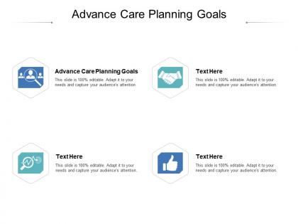 Advance care planning goals ppt powerpoint presentation infographic template background images cpb