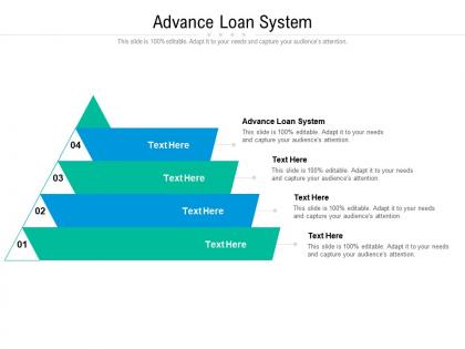 Advance loan system ppt powerpoint presentation gallery icons cpb