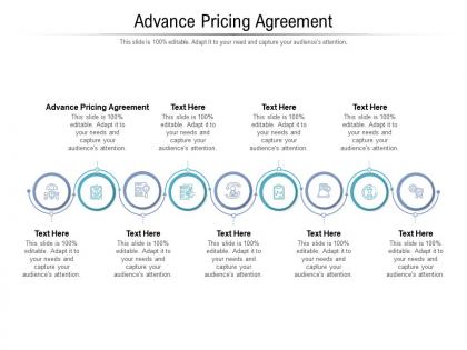 Advance pricing agreement ppt powerpoint presentation infographic template ideas cpb